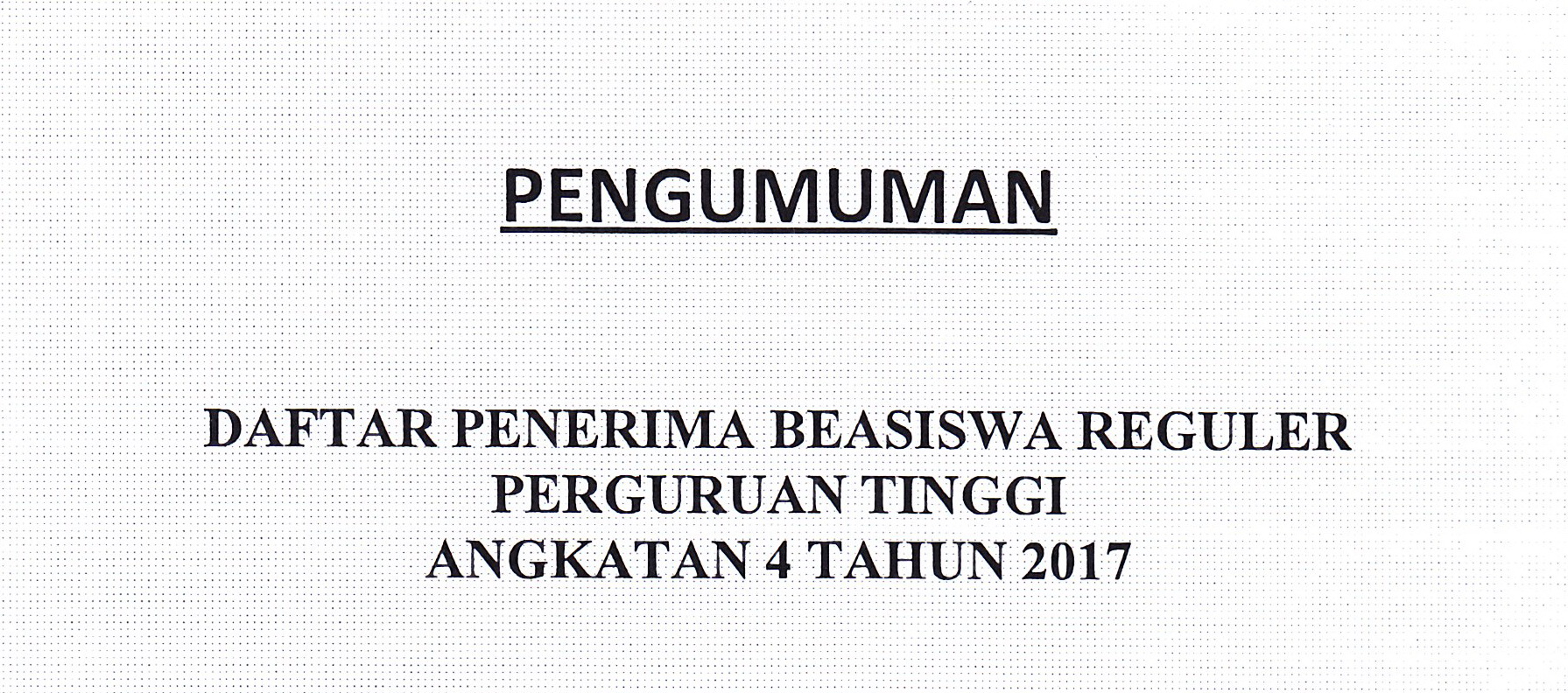 pengumuman gubri 2017 hasil beasiswa Indonesia   UNIKOM Komputer Universitas